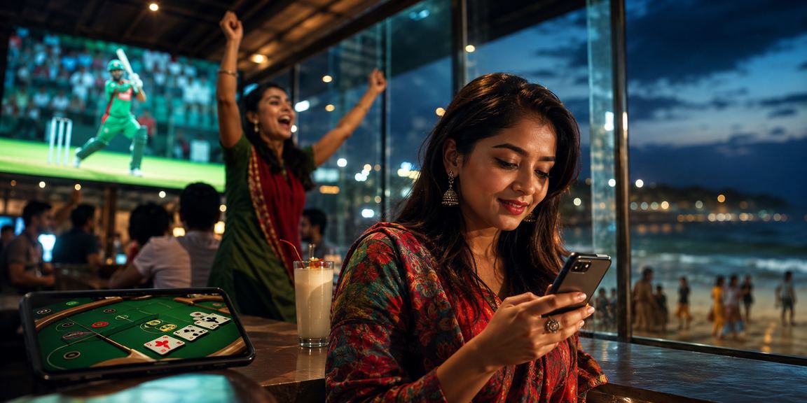 কক্সবাজার সমুদ্র সৈকতে মোবাইলে xx66 ক্রিকেট বেটিং উপভোগ করছেন একজন ব্যবহারকারী